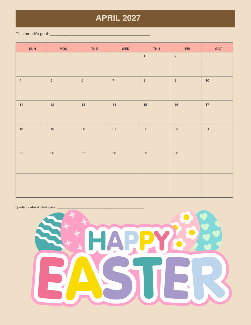 2026-2027 Academic School Planner (Printable PDF)