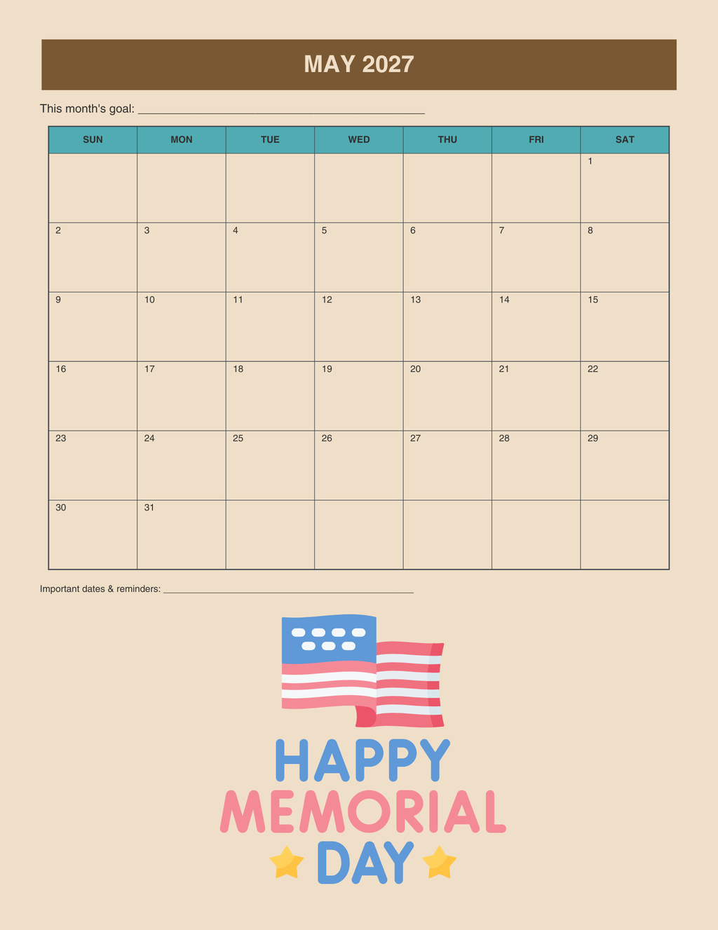 2026-2027 Academic School Planner (Printable PDF)