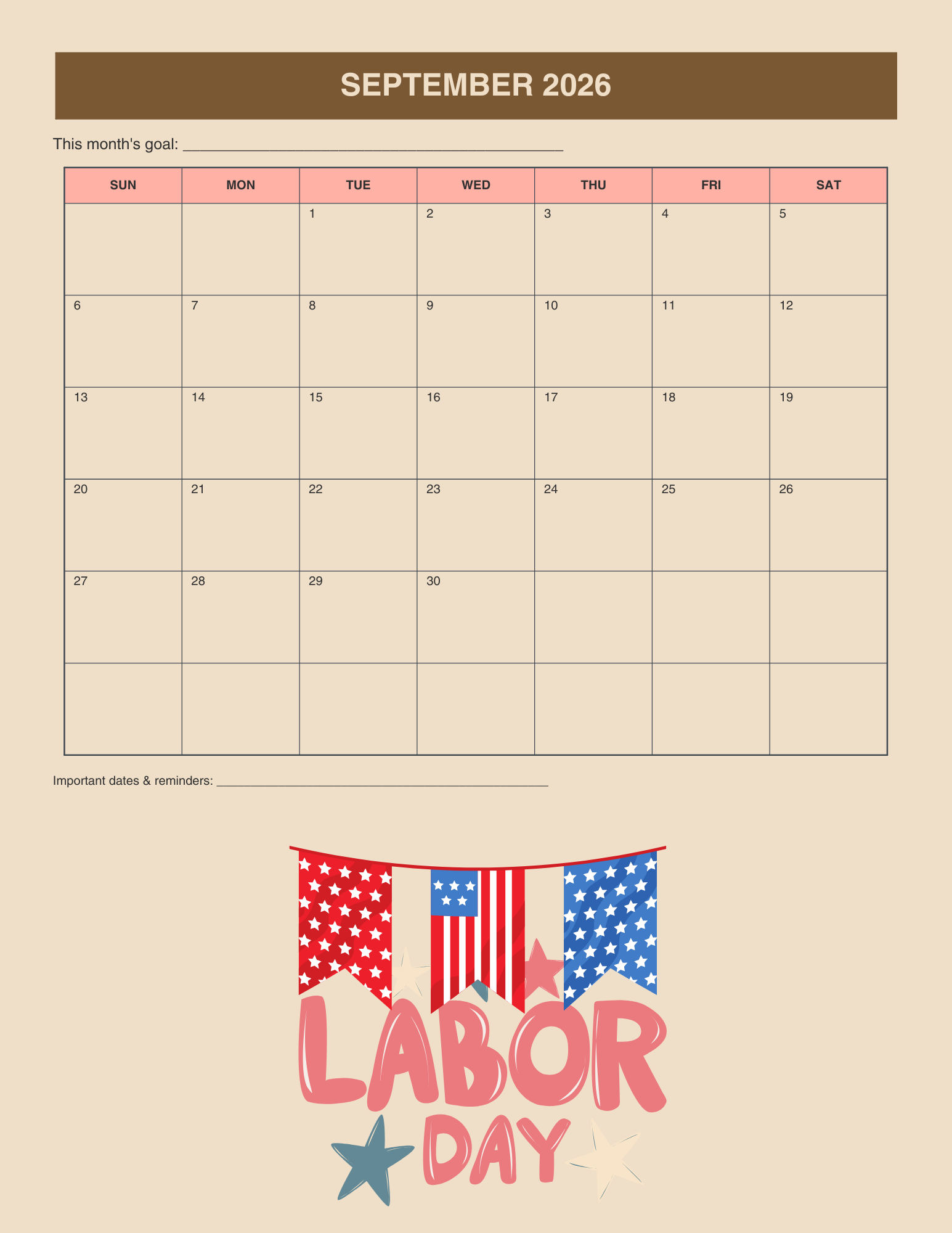 2026-2027 Academic School Planner (Printable PDF)