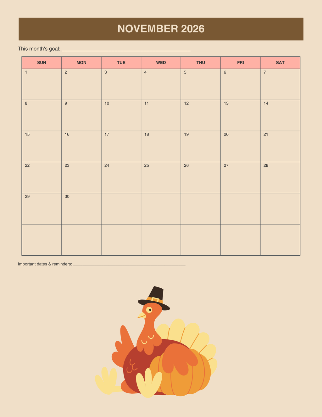 2026-2027 Academic School Planner (Printable PDF)